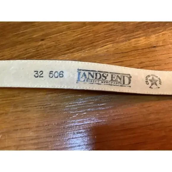 Land’s End Leather Belt Mens size 32” - Picture 5 of 5
